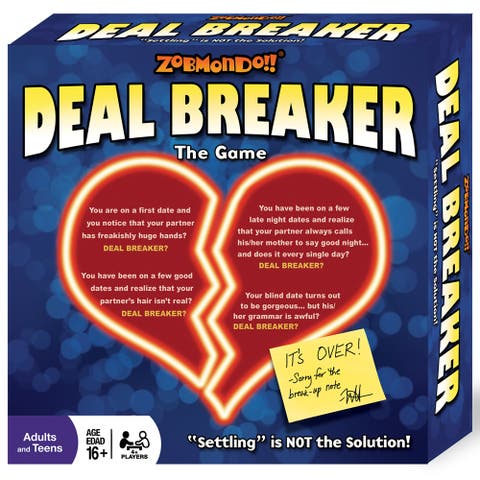 Deal Breaker Card Game by Zobmondo!! Adult party dating card game