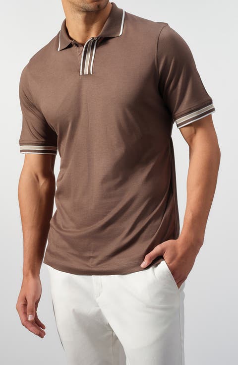 Cotton & Tencel™ Blend Piqué Knit Polo