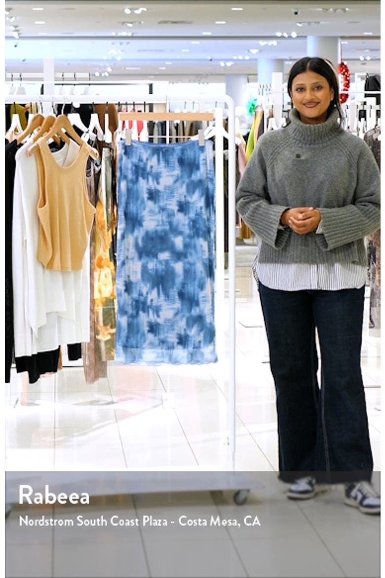 Lucia Printed Mesh Maxi Skirt video