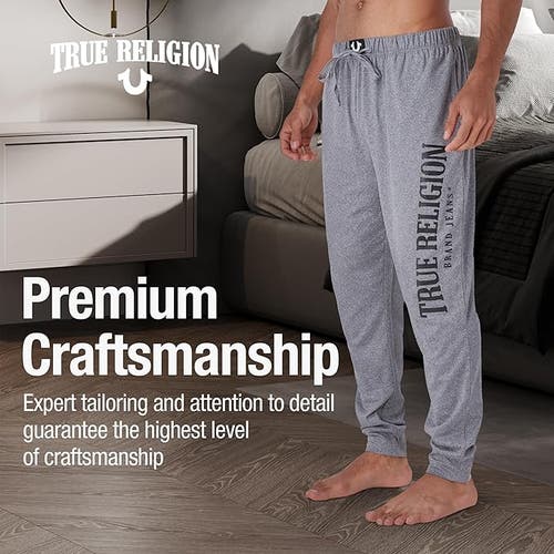 True Religion Jogger Pajama Pants In Gray