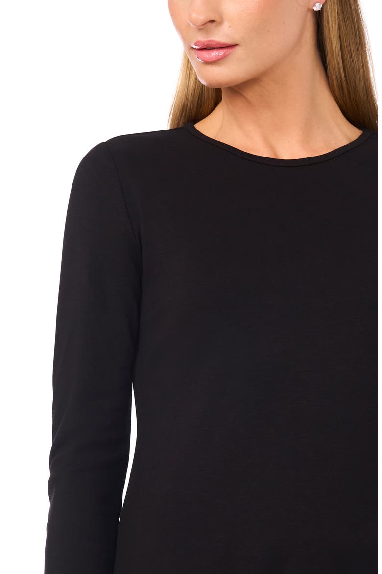 Long Sleeve Knit Top, Alternate, color, RICH BLACK