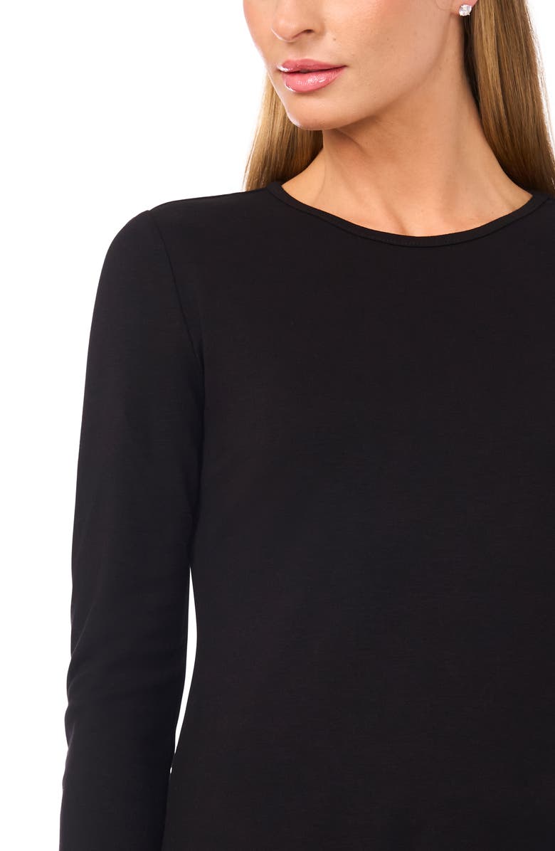 Halogen<sup>®</sup> Long Sleeve Knit Top, Alternate, color, Rich Black
