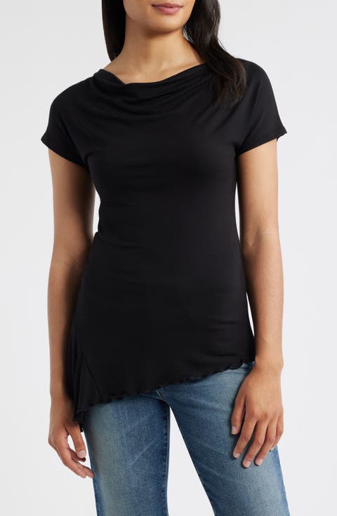 Ruched Asymmetric Top