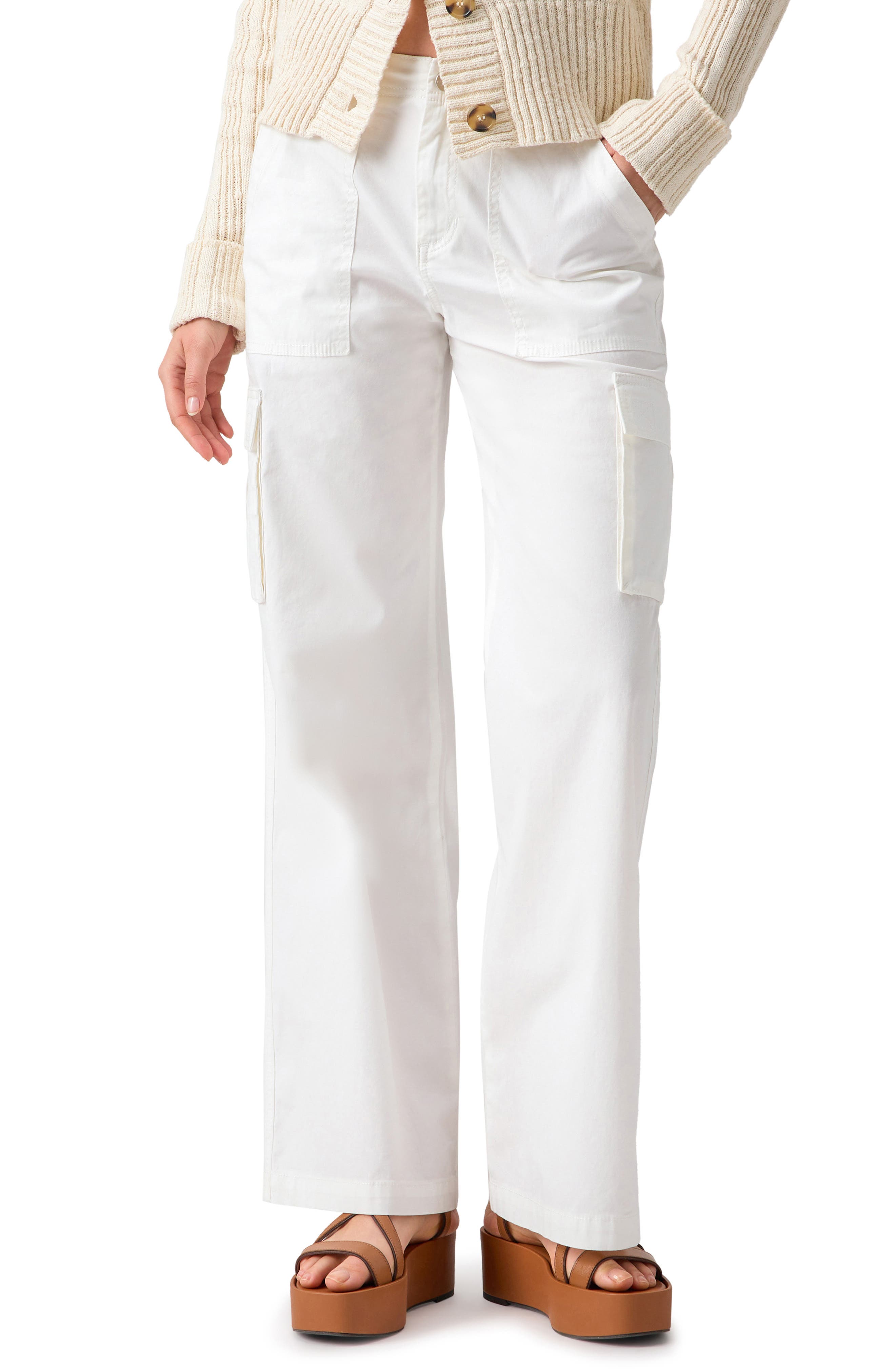 Sanctuary Reissue High Waist Straight Leg Cargo Pants