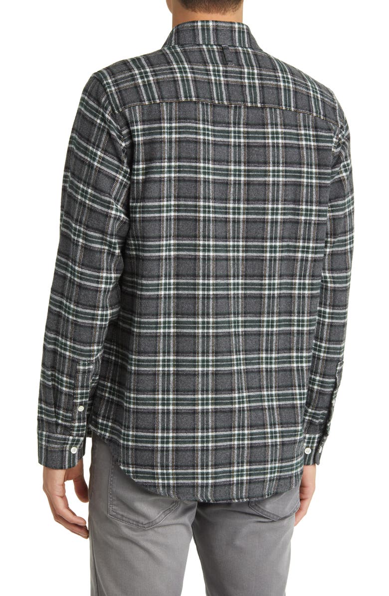 NN07 Arne 5166 Plaid Cotton Flannel Button-Up Shirt, Alternate, color, 