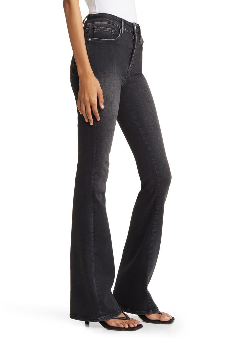 Le One High Waist Flare Jeans, Alternate, color, LARCHWOOD