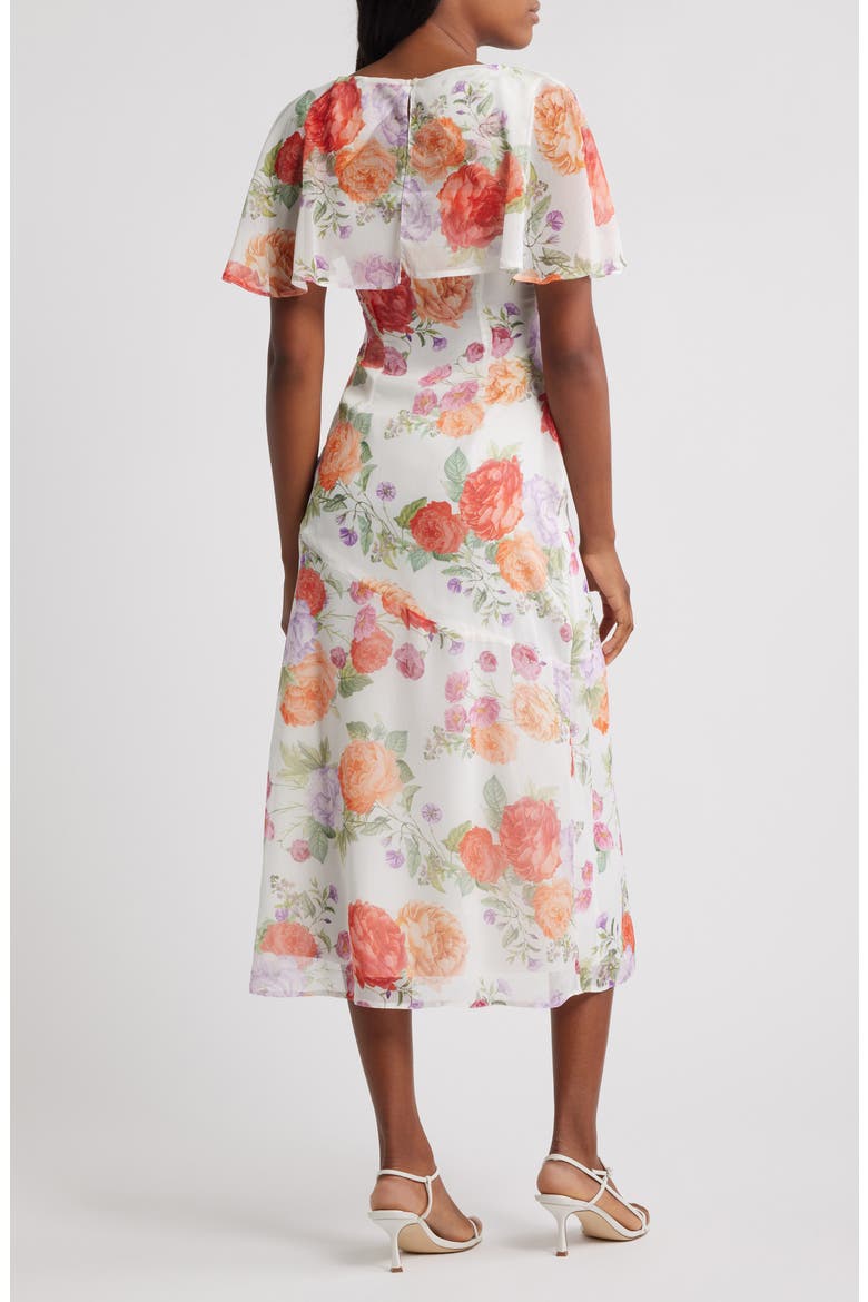 Flutter Sleeve Maxi Dress, Alternate, color, WHITE