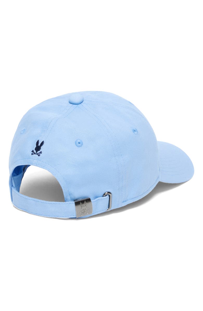 Psycho Bunny Rex Adjustable Cotton Twill Baseball Cap, Alternate, color, 