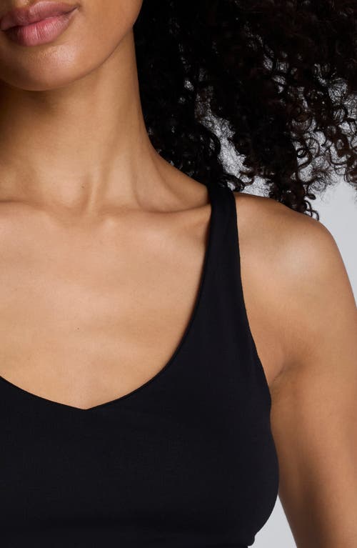 Kenneth Cole V-neck Knit Tank In Black