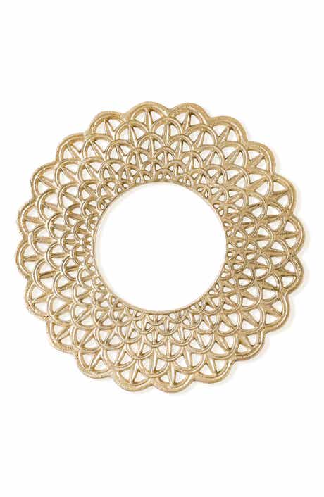 Scalloped Lattice Aluminum Charger