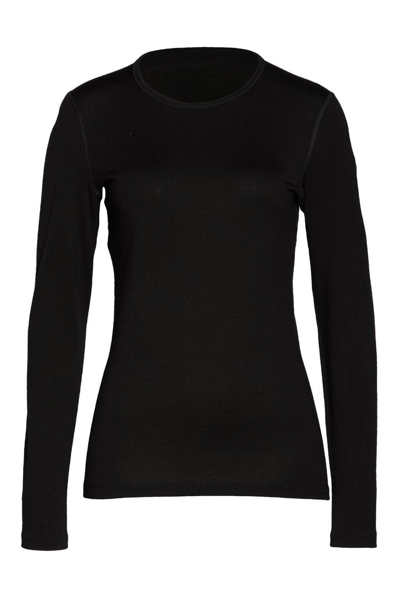 260 Tech Long Sleeve Crewneck T-Shirt, Alternate, color, BLACK
