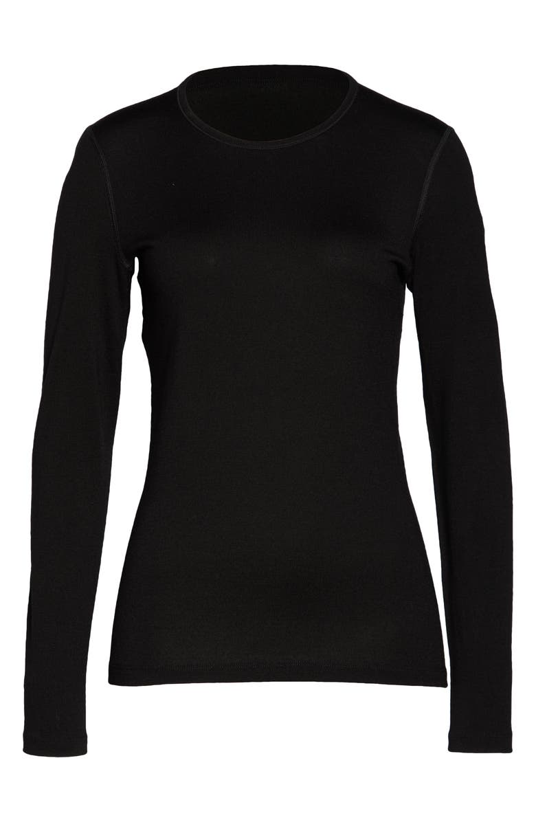 Icebreaker 260 Tech Long Sleeve Crewneck T-Shirt, Alternate, color, Black