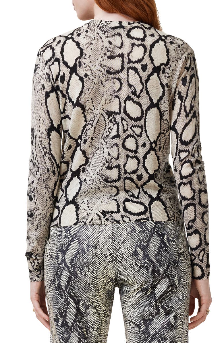 AllSaints Anouk Wool Cardigan, Alternate, color, Flow Ecru White