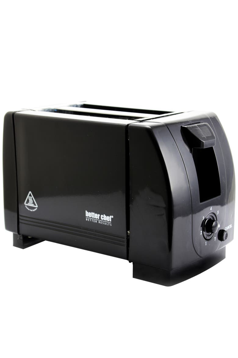 2-Slice Black Toaster, Alternate, color, Black