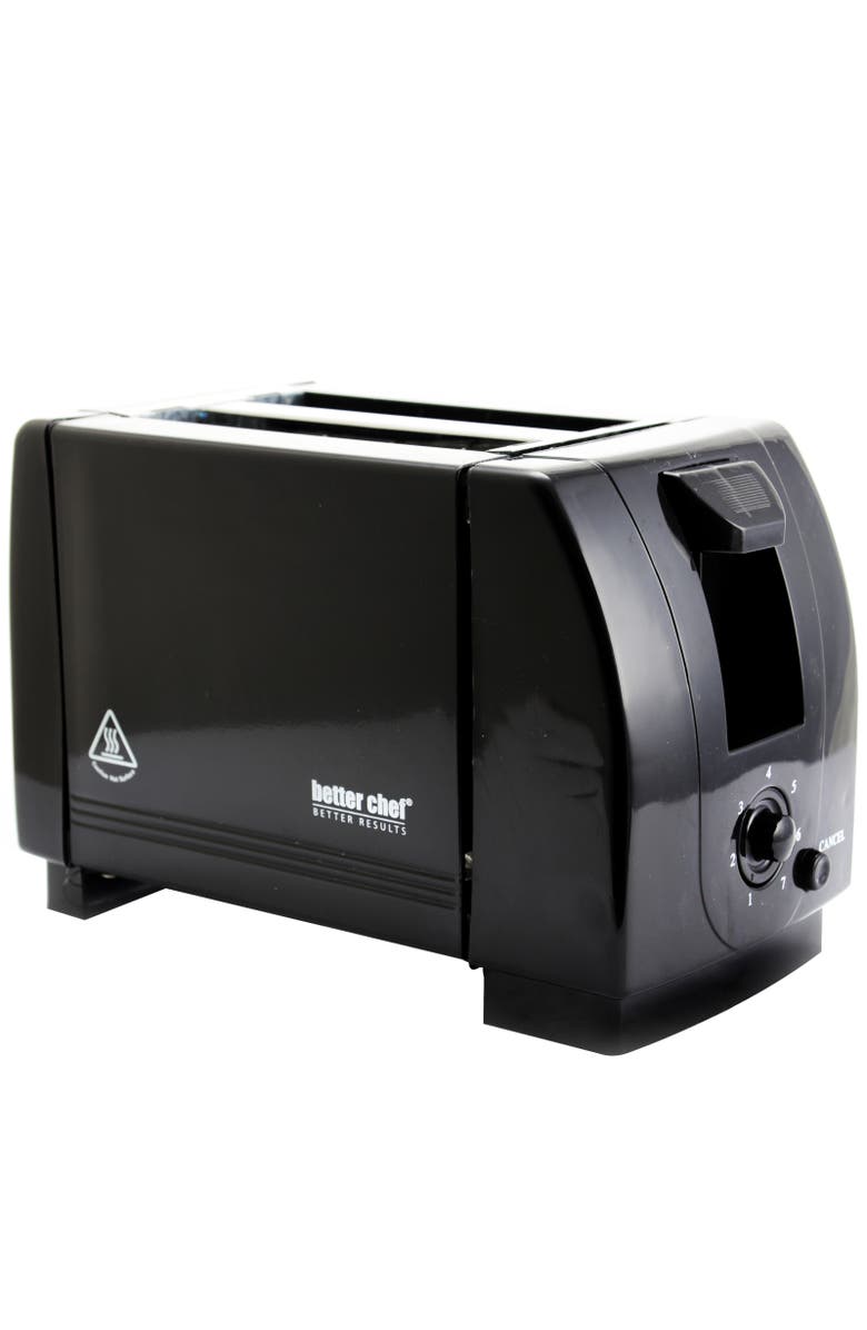 Better Chef 2-Slice Black Toaster, Alternate, color, Black