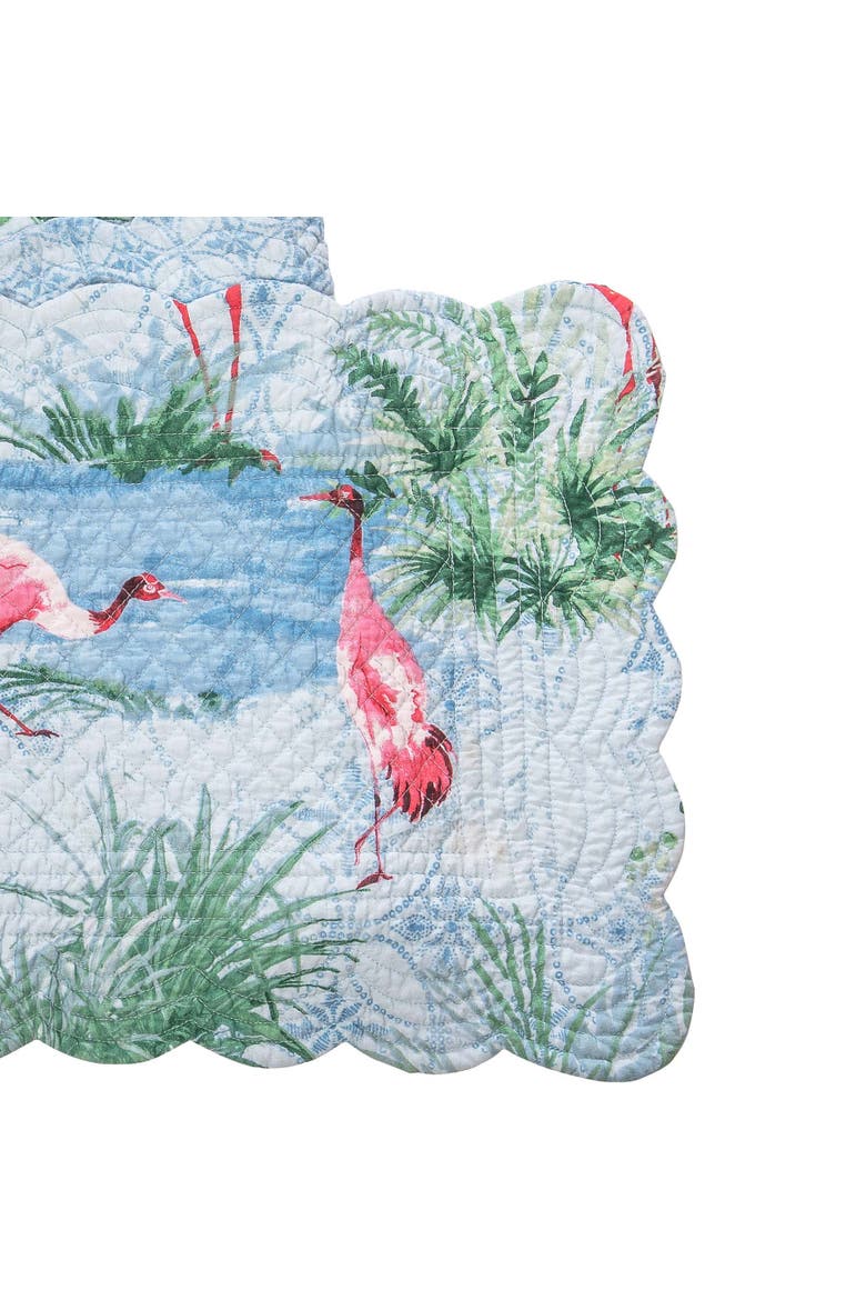 Paradise Coastal Table Runner 14" x 72", Alternate, color, Green