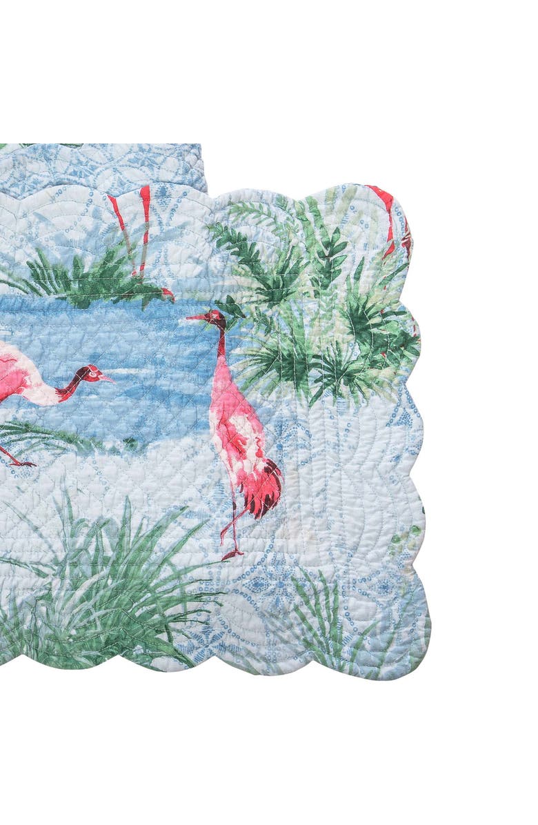 C&F Home Paradise Coast Table Runner, Alternate, color, Green