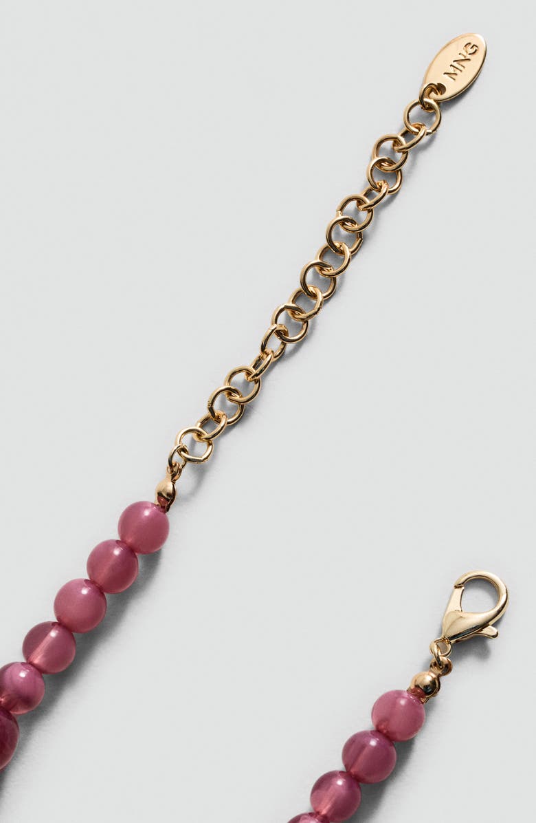 MANGO Beaded Necklace, Alternate, color, Orange