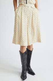 Undercover Polka Dot Wide Leg Shorts