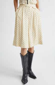 Polka Dot Wide Leg Shorts