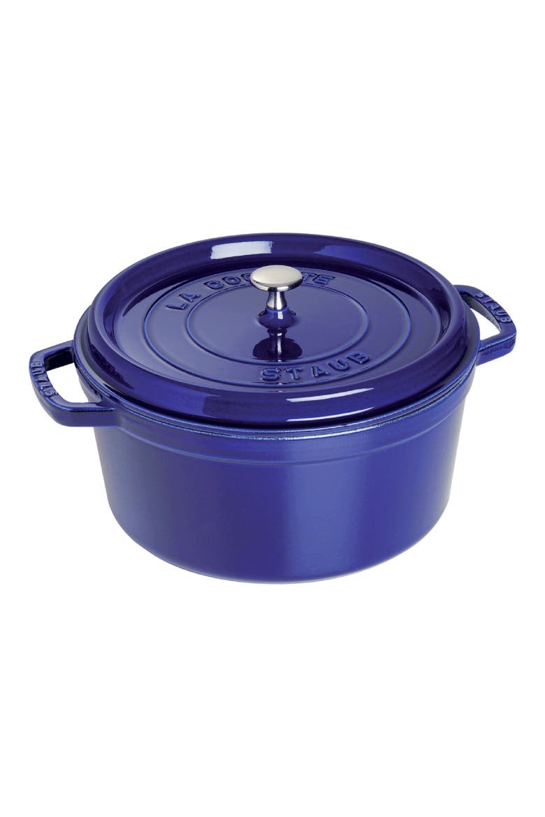 5.5-Quart Enameled Cast Iron Dutch Oven, Main, color, BLUE