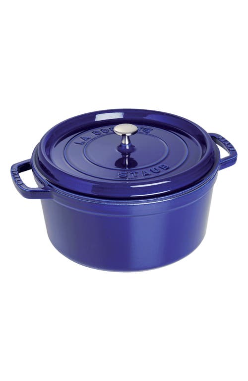 Staub 5.5-quart Enameled Cast Iron Dutch Oven In Blue