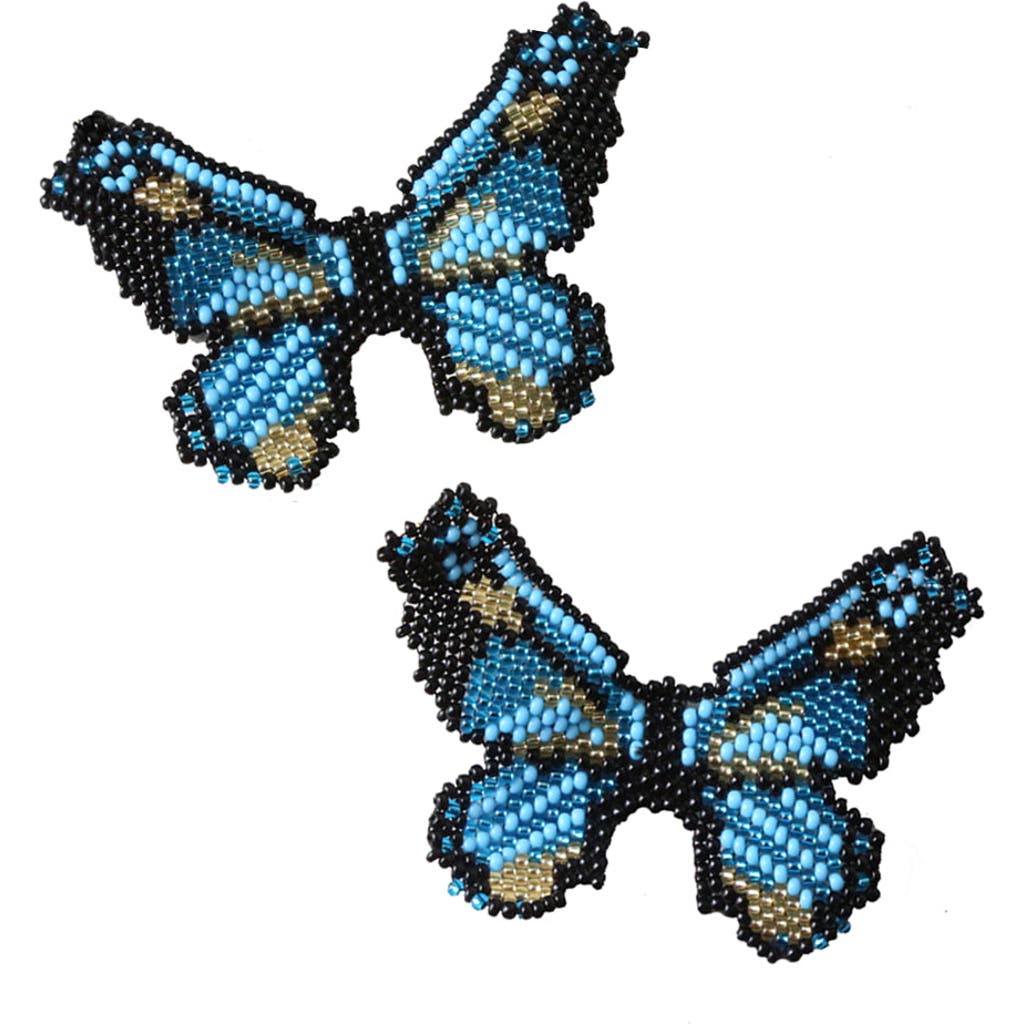 Fosterie Butterfly Blue Embera Earrings  product