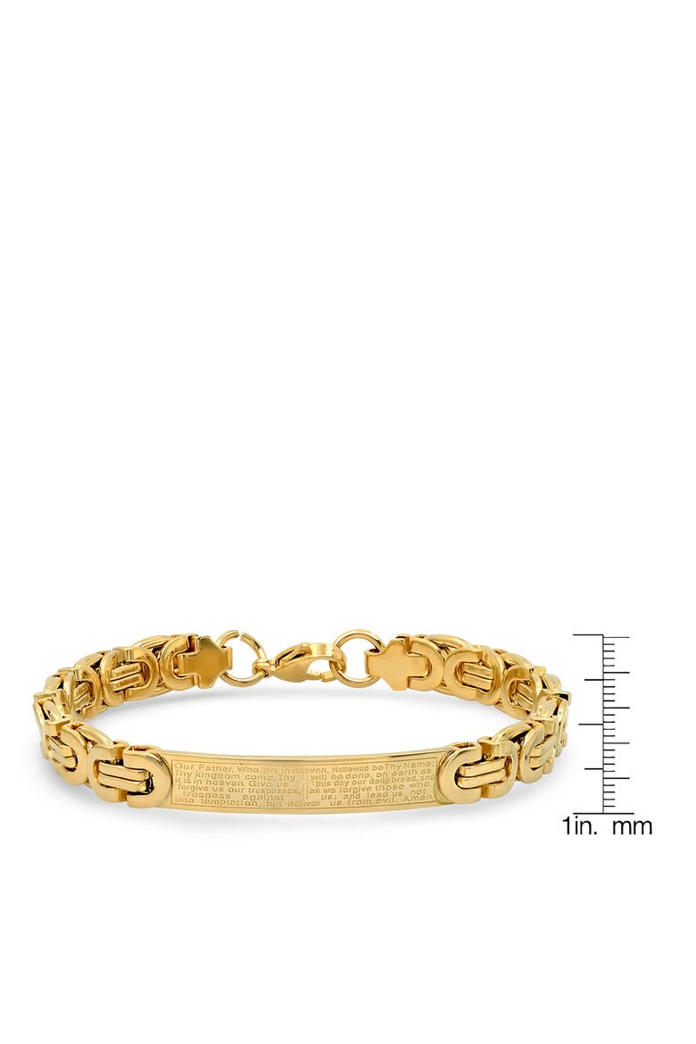Serenity Prayer ID Bracelet, Alternate, color, GOLD