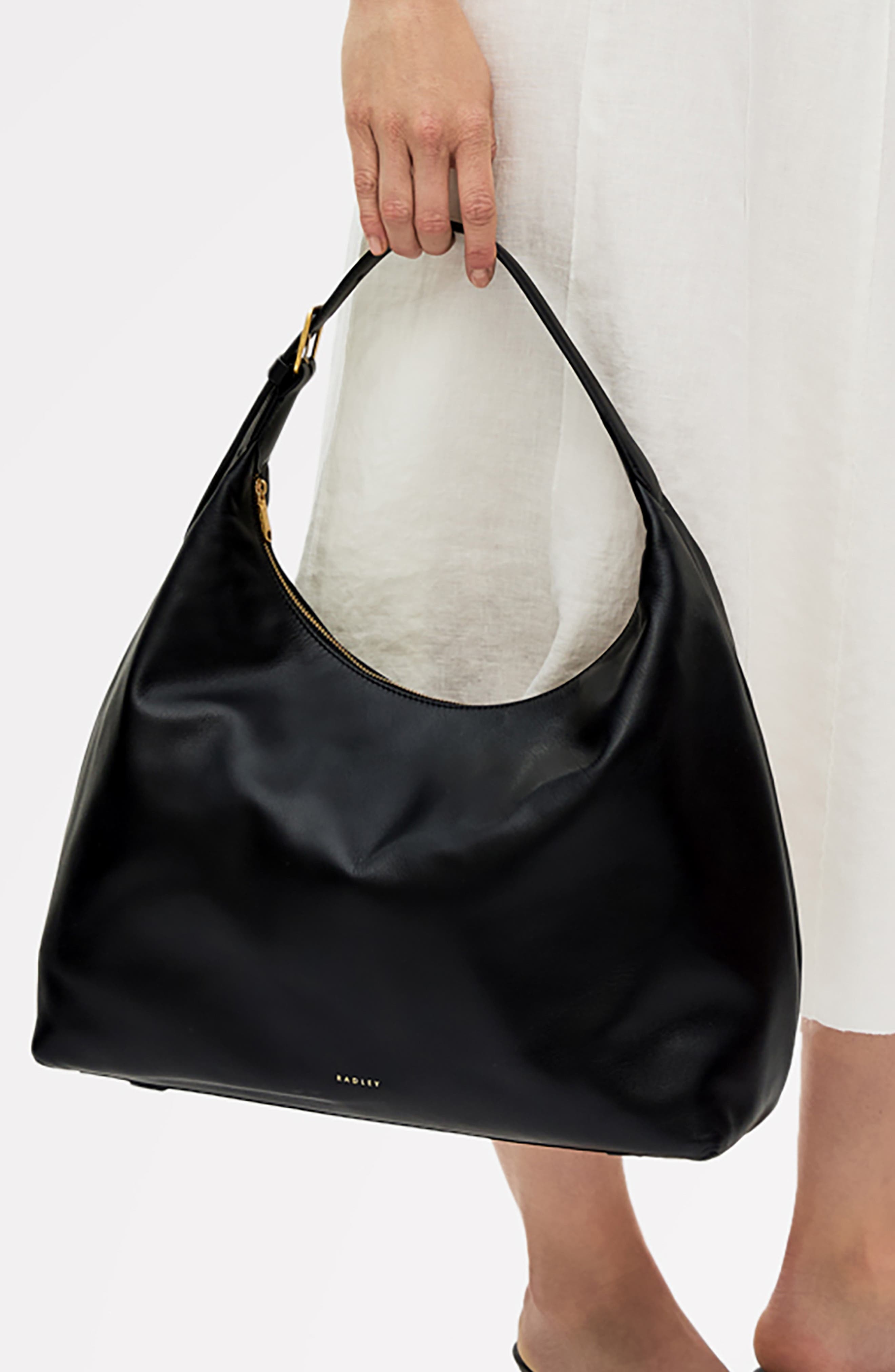 Radley Large Spencer Mews Zip Shoulder Bag, Alternate, color, Black