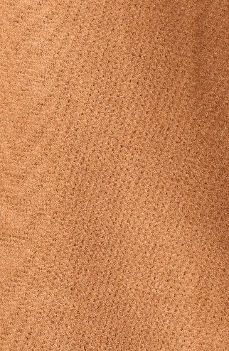 Steve Madden Cheyenne Fringe Faux Suede Jacket, Alternate, color, Chicory Coffee