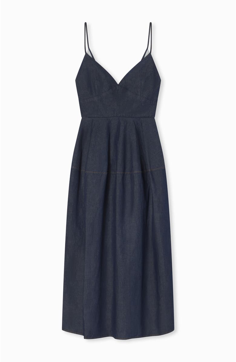 CO Camisole Dress in Chambray, Alternate, color, 