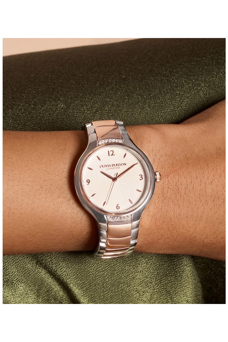Lea Bracelet Watch, 34mm, Alternate, color, SILVER WHITE