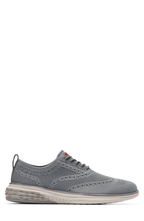 Cole Haan Grand Hurrion Stitchlite Wing Oxford In Gray