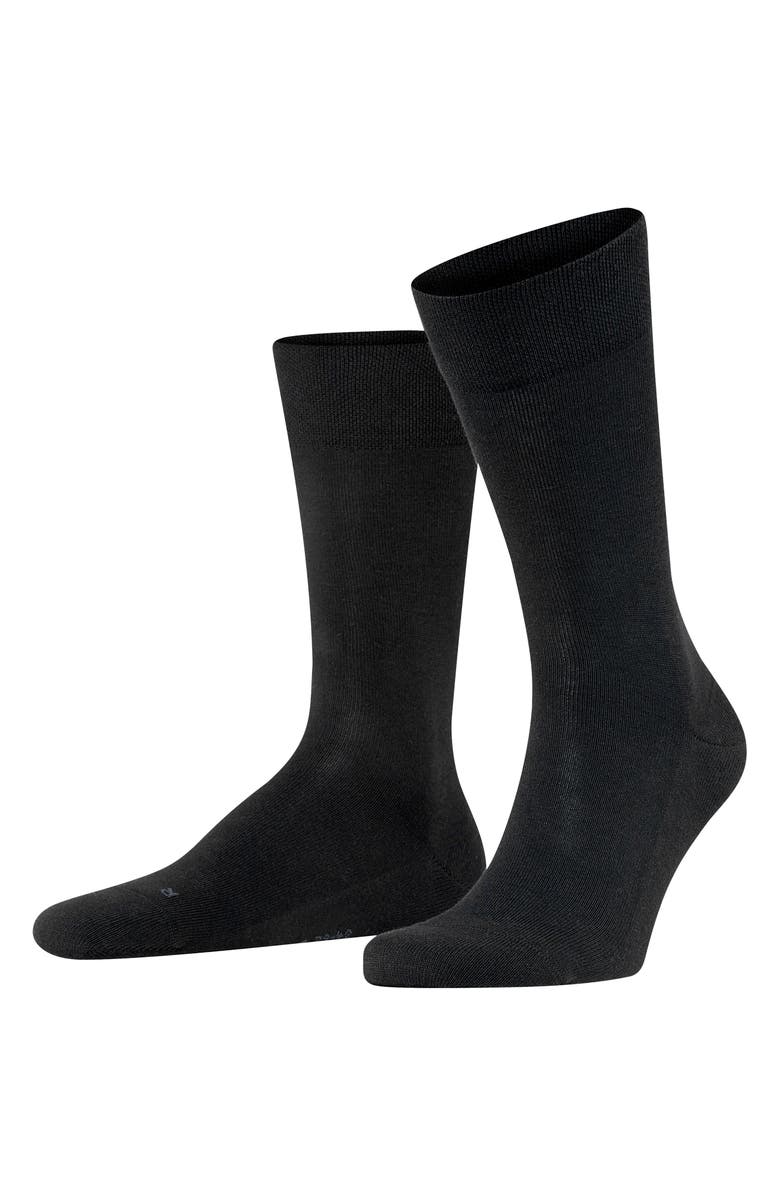 Falke Sensitive London Cotton Blend Socks, Alternate, color, Black