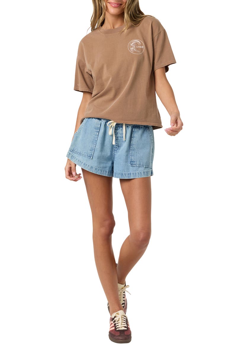 OG Salty Circle Surfer Graphic T-Shirt, Alternate, color, CAROB BROWN