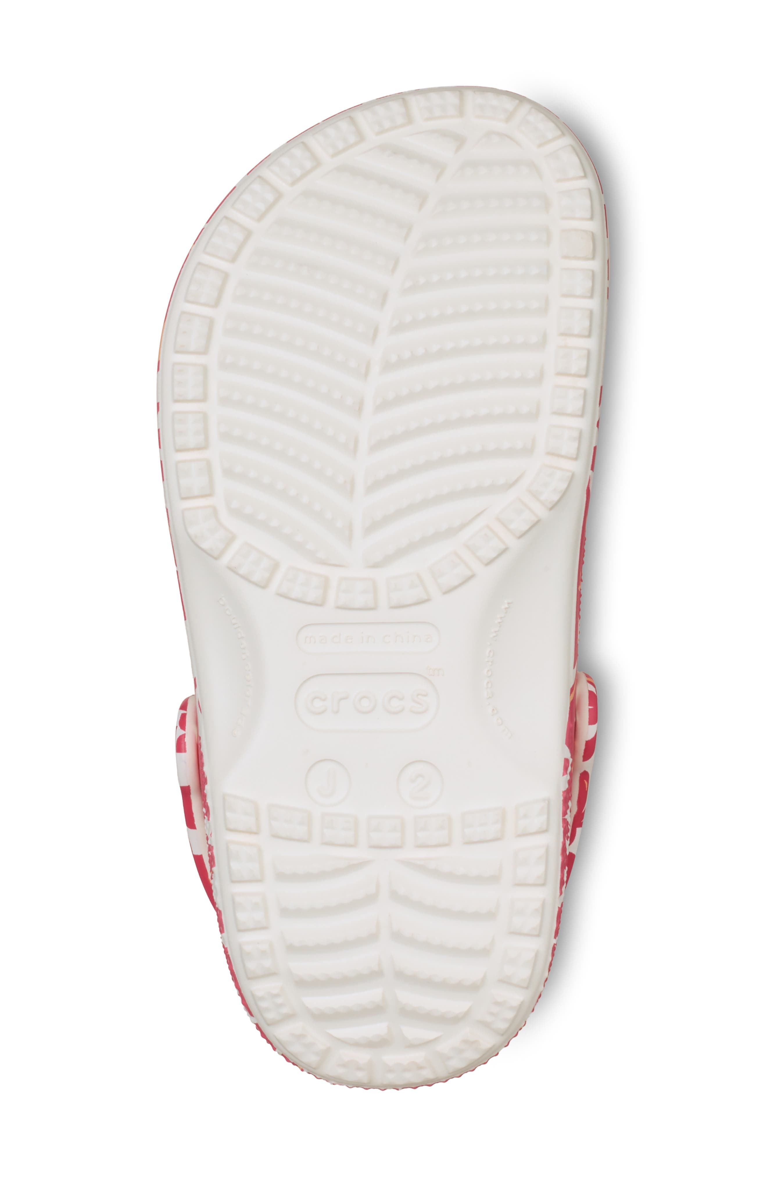 CROCS Kids' Classic Island Flower Clog, Alternate, color, Red/Chalk