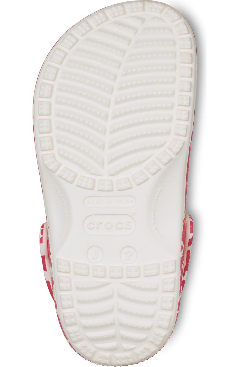 CROCS Kids' Classic Island Flower Clog, Alternate, color, Red/Chalk