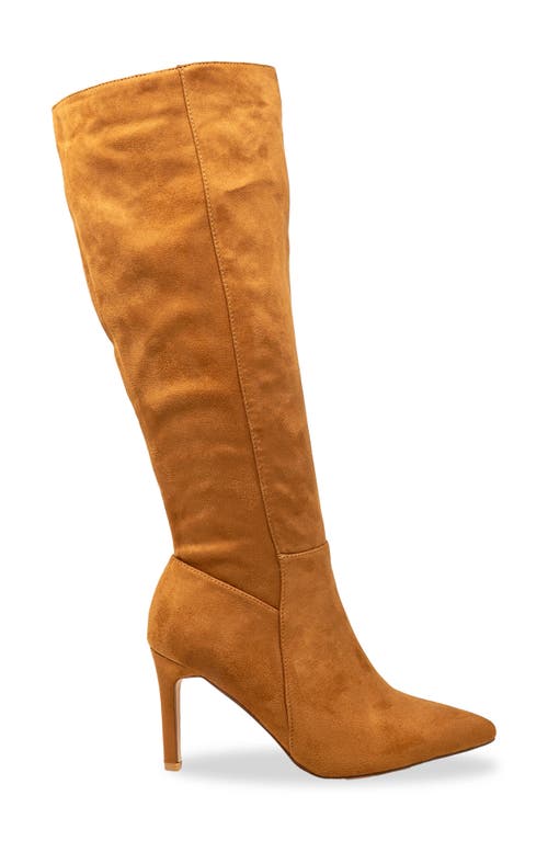 Chase & Chloe Chase And Chloe Knee High Boot In Brown