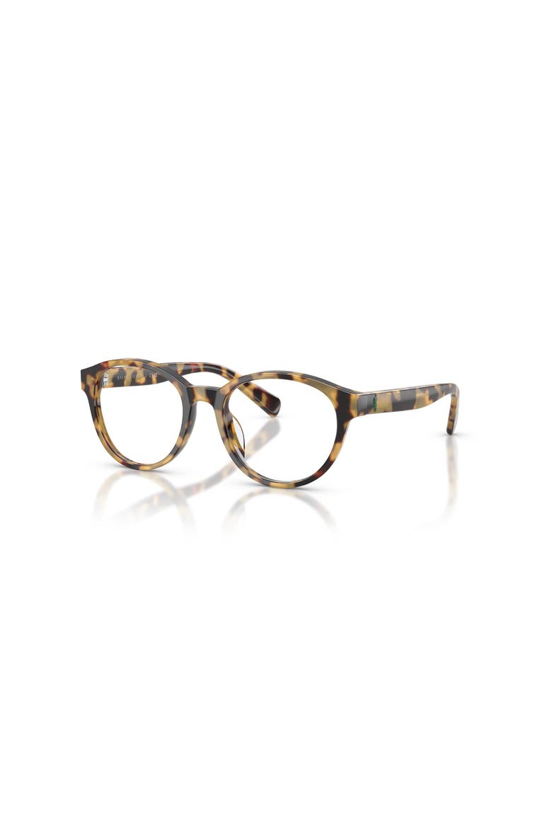 49mm Round optical glasses, Main, color, Tortoise