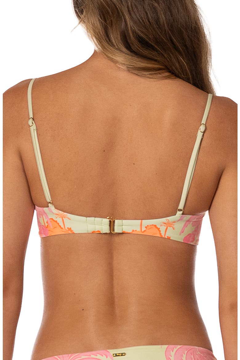 Scape Pastel Mirage Reversible Bikini Top, Alternate, color, OPEN GREEN