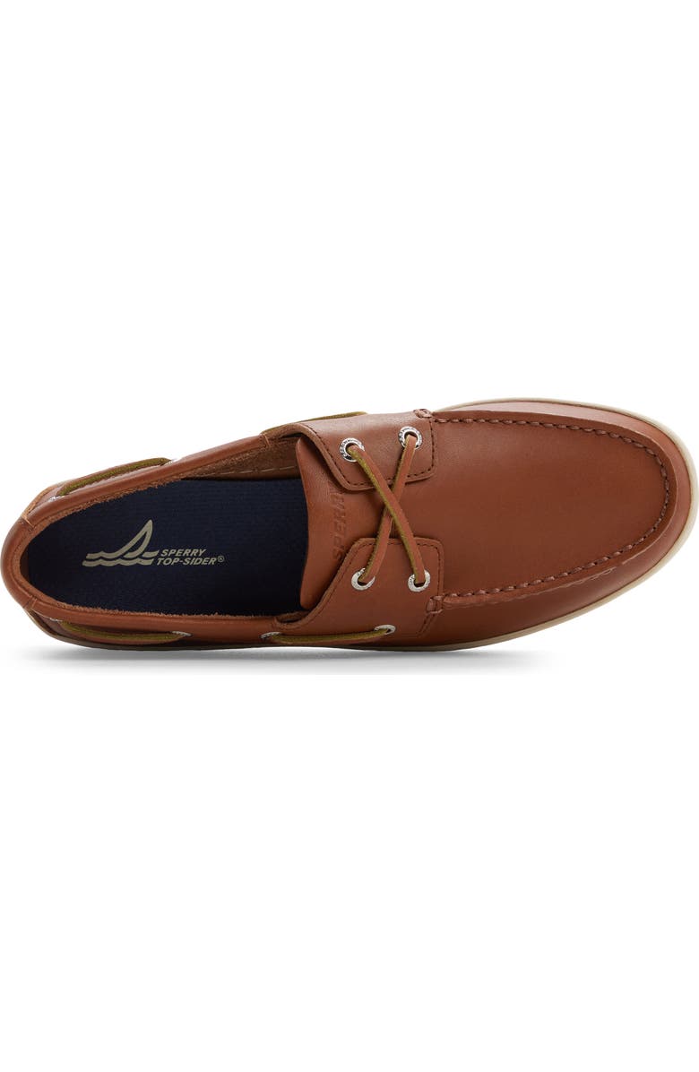 Sperry Strake 2-Eye Boat Shoe, Alternate, color, Tan