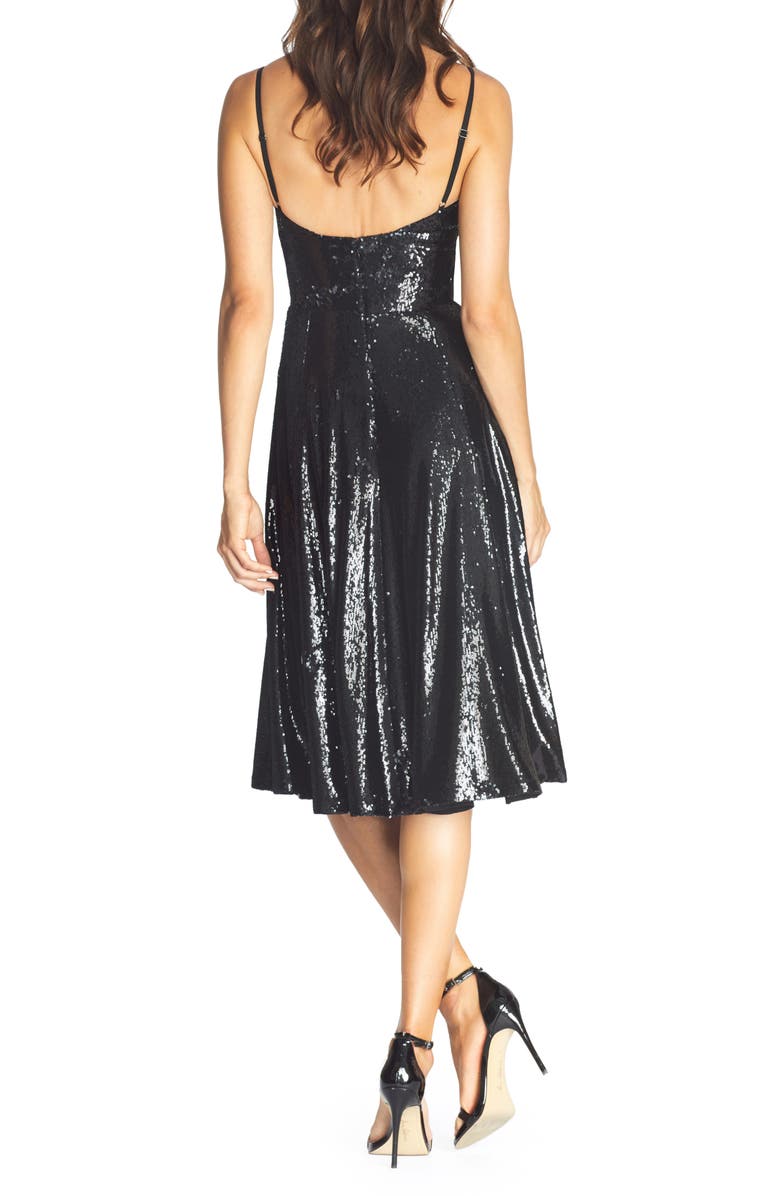 Dress the Population Mimi Sequin Cocktail Dress, Alternate, color, 