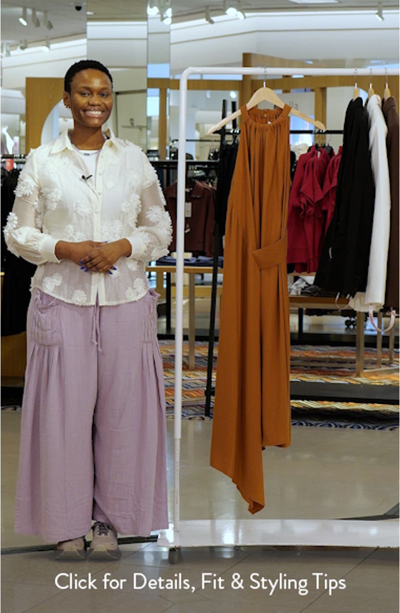 Maeve Asymmetric Sleeveless Midi Dress, sales video thumbnail