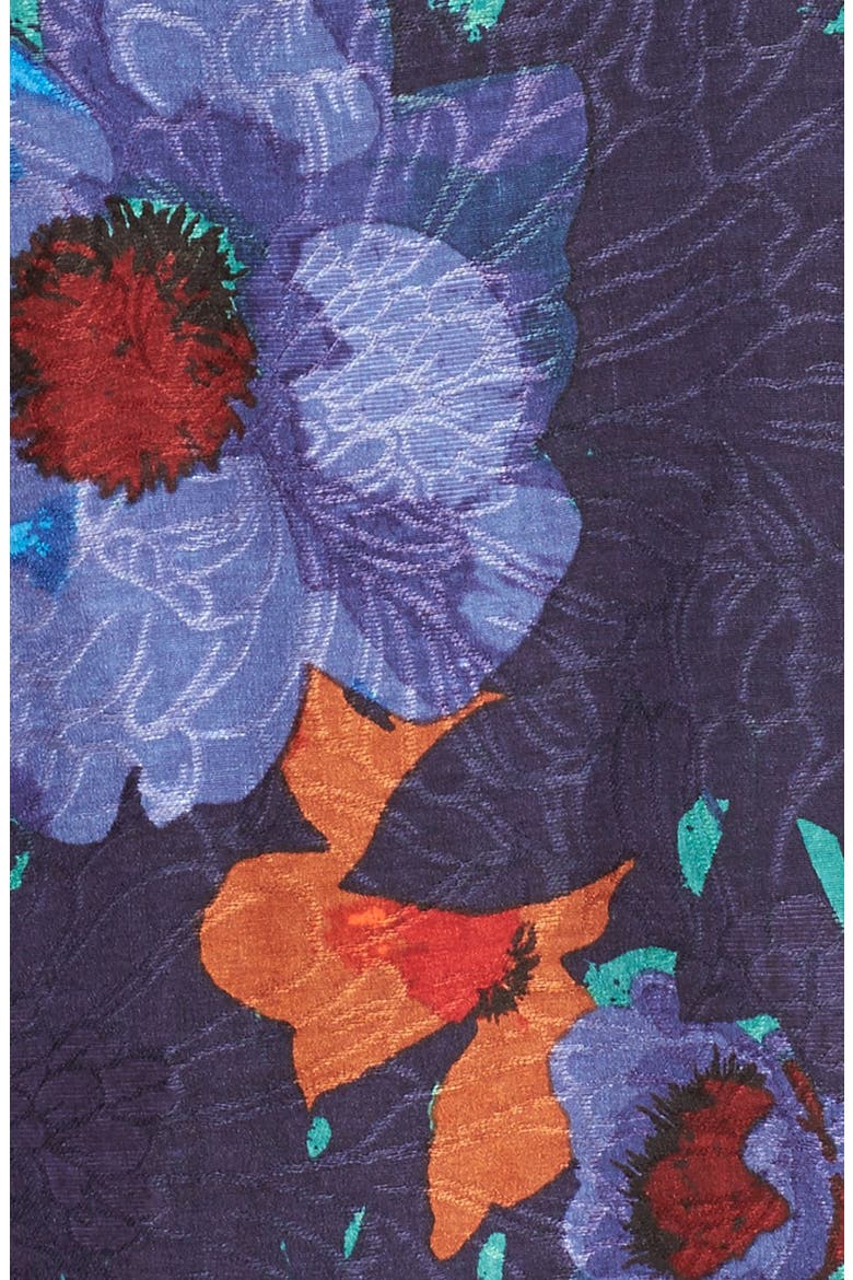 Floral Print Jacquard Skirt, Alternate, color, VIBRANT FLORAL