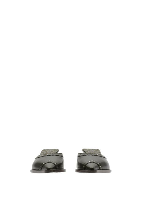 Burberry Rivet Leather Bird High-heeled Sandals In Shale