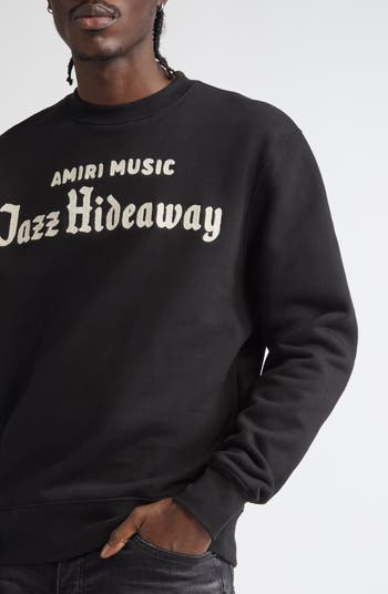 【関税&送料込】Amiri Jazz Hideaway Crew Sweatshirt AMIRI Jazz Hideaway Embroidered Crewneck Sweatshirt | Nordstrom