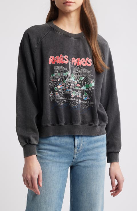 Paris Cotton Graphic Sweatshirt