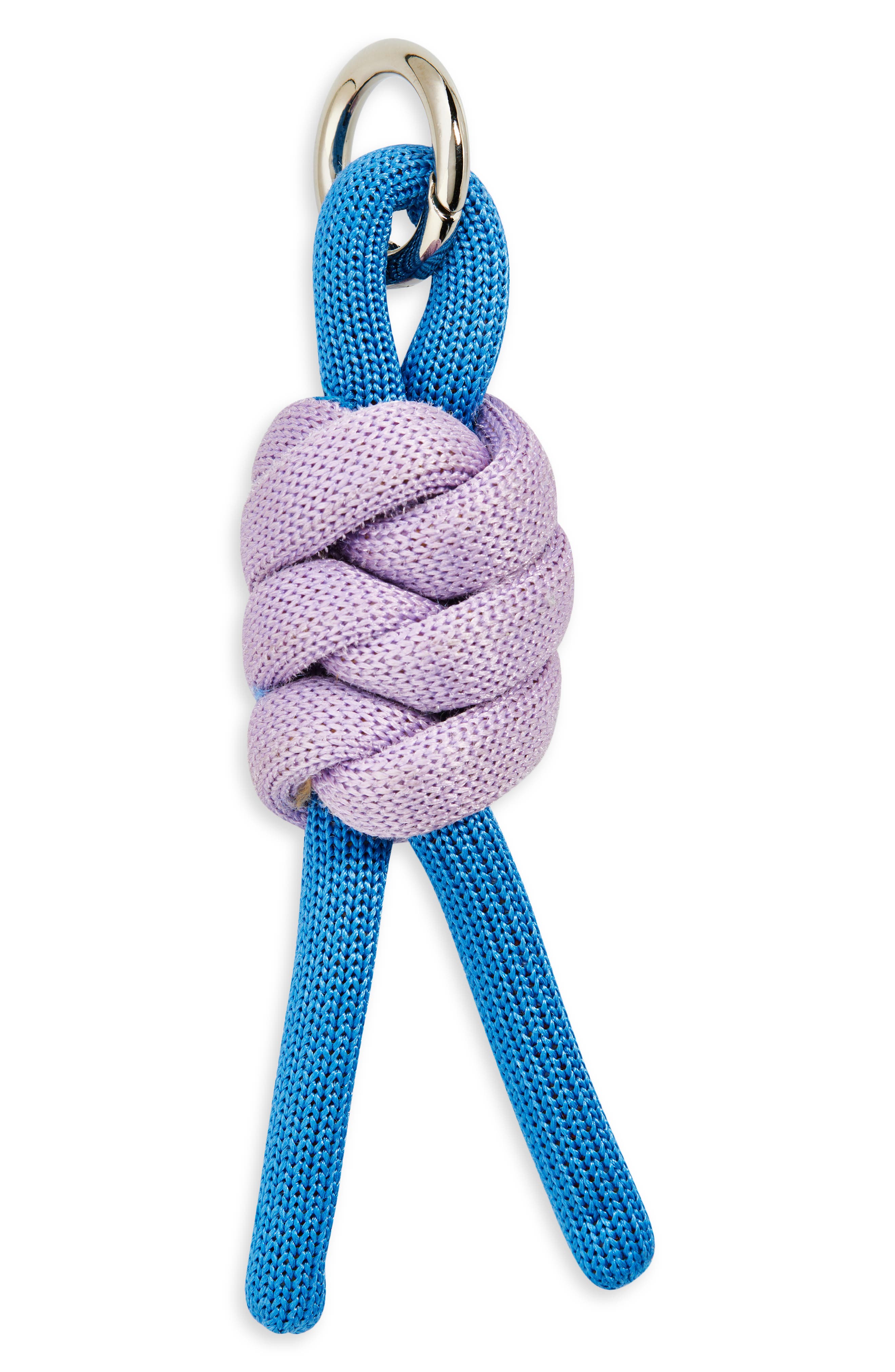 verloop Colorblock Knot Key Chain in Cobalt 