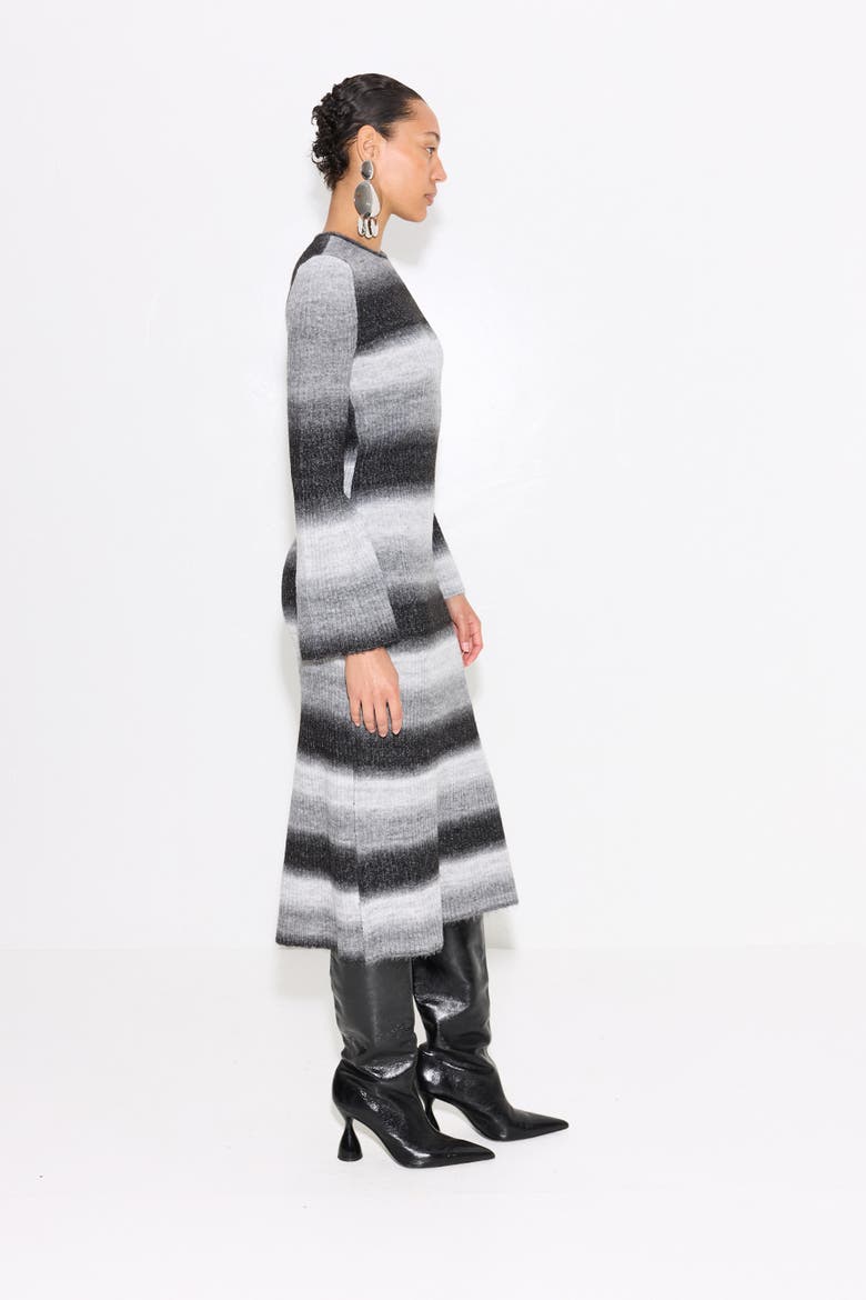 Axon Dress, Alternate, color, Black/Macadamia Multi
