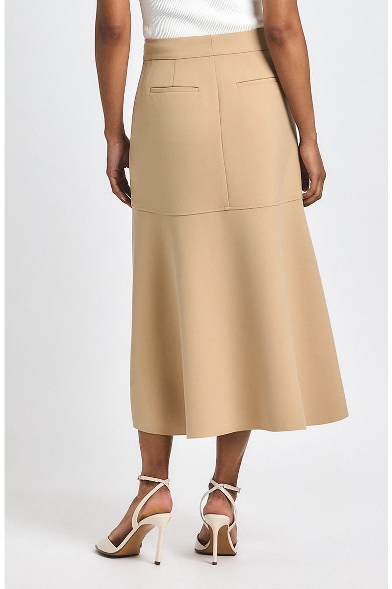 Nicolette High-Low Midi Skirt, Alternate, color, CAMEL